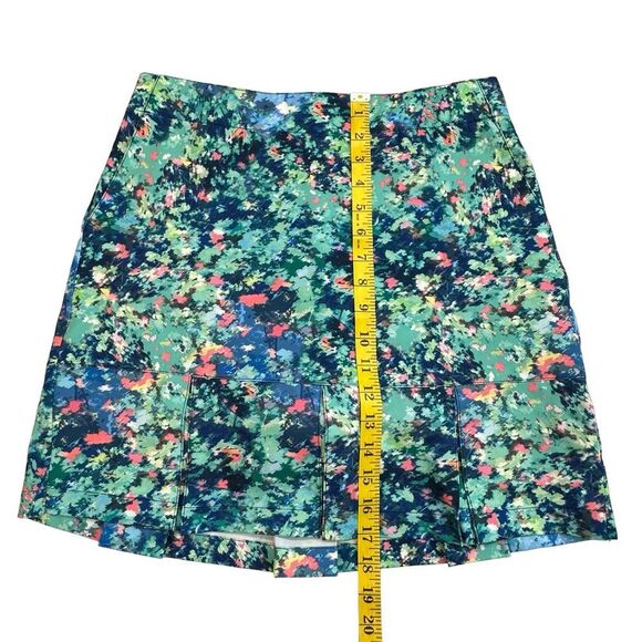 NWOT LADY HAGEN Floral Pattern Bottom Pleat 17” Golf Skort Size 2 (fits like 4) - Picture 9 of 12
